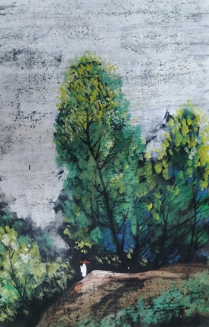 李政恩，字啸岚，号云溪草堂主人，生于安徽濉溪，幼承庭训，习字作画，先后得王德民、张仕岡、丁梦周、龙瑞、姜宝林、王乃壮、胡抗美、曾翔、孙徵禄诸先生细心指教。