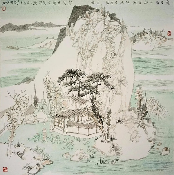 【艺术展览】观自在——九君广州艺术周展作品精选，九君，原名孙修辉，中国美术家协会会员，中国国家画院卢禹舜工作室画家，中国水墨画学会副秘书长，江苏省美术家协会会员‘