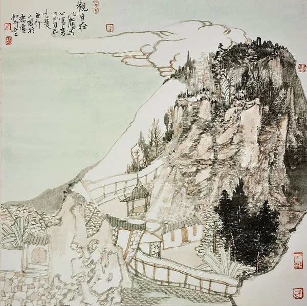 【艺术展览】观自在——九君广州艺术周展作品精选，九君，原名孙修辉，中国美术家协会会员，中国国家画院卢禹舜工作室画家，中国水墨画学会副秘书长，江苏省美术家协会会员‘