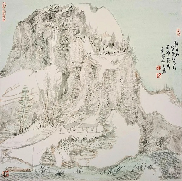 【艺术展览】观自在——九君广州艺术周展作品精选，九君，原名孙修辉，中国美术家协会会员，中国国家画院卢禹舜工作室画家，中国水墨画学会副秘书长，江苏省美术家协会会员‘