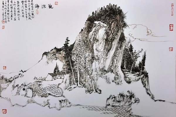 【艺术展览】观自在——九君广州艺术周展作品精选，九君，原名孙修辉，中国美术家协会会员，中国国家画院卢禹舜工作室画家，中国水墨画学会副秘书长，江苏省美术家协会会员‘